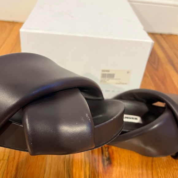 Jil Sander - Brown Oversized Wrapped Sandals - Picture 8 of 16